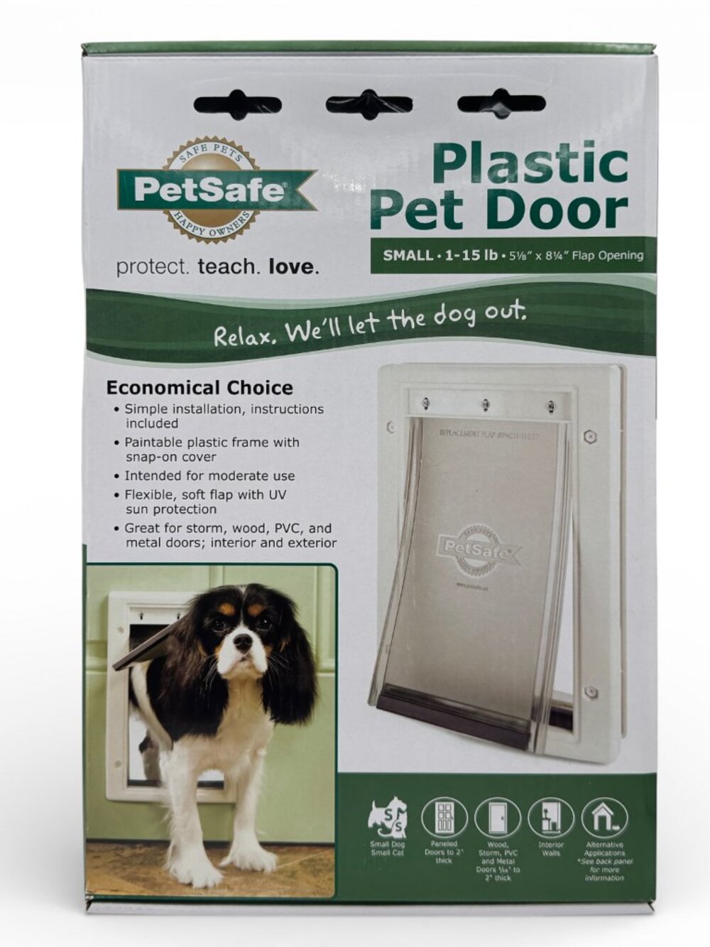 PETSAFE Small Plastic Pet Door 1-15 lbs Dog / Cat